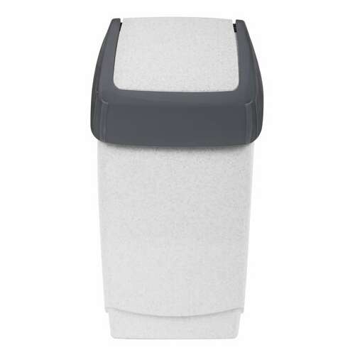  Ведро-контейнер 25 л, с крышкой (качающейся), для мусора, "хапс", 55х30х28 см, серое, idea, м 2472 | Контейнеры и ведра для мусора