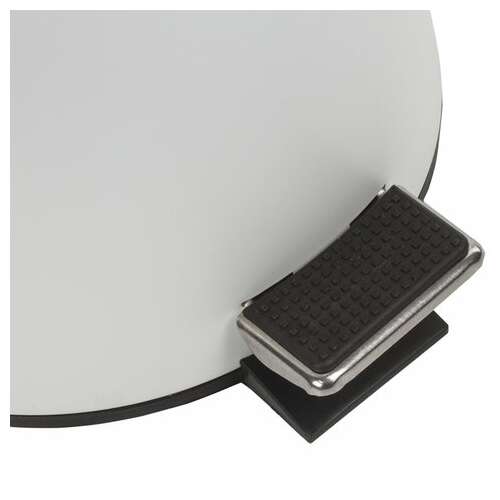  Ведро-контейнер для мусора (урна) с педалью laima "classic", 5 л, белое, глянцевое, металл, со съемным внутренним ведром, 604947 | Контейнеры и ведра для мусора