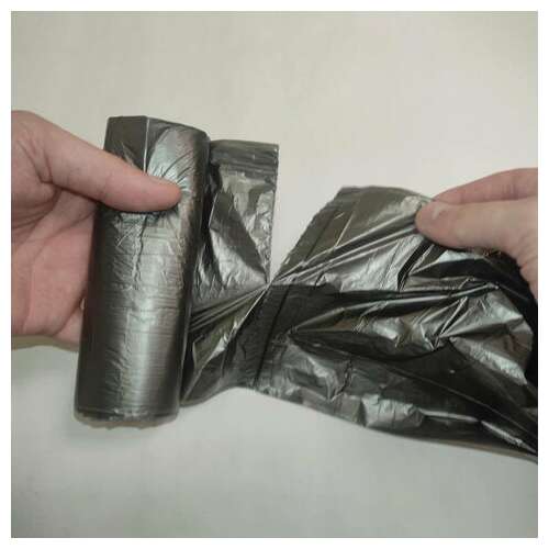  Мешки для мусора 30 л, черные, в рулоне 20 шт., пнд, 6 мкм, 50х60 см, кб, "экодом", 2098 | Мешки для мусора универсальные