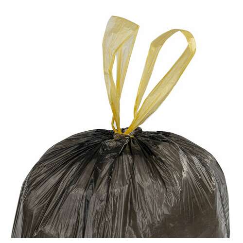  Мешки для мусора с завязками 30 л, черные, в рулоне 30 шт., прочные, пнд 10 мкм, 45х57 см, офисмаг, 601396 | Мешки для мусора универсальные