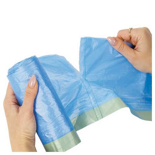  Мешки для мусора с завязками 30 л, синие, в рулоне 20 шт., прочные, пнд 12 мкм, 50х60 см, laima, 601395 | Мешки для мусора универсальные