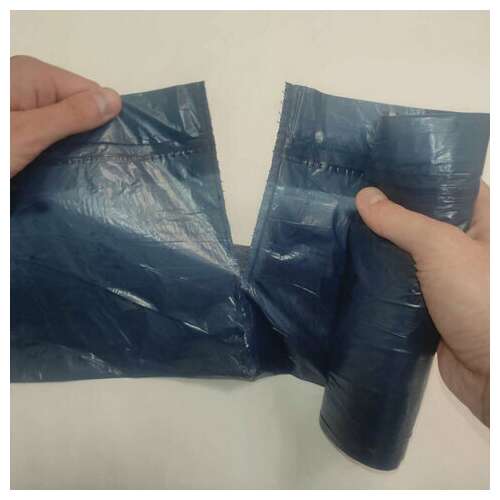  Мешки для мусора 60 л, завязки, синие, в рулоне 10 шт., пвд, 30 мкм, 70х60 см, прочные, концепция быта vitalux, 503 | Мешки для мусора универсальные