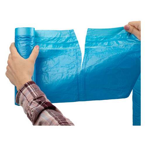  Мешки для мусора с завязками laima "ultra" 60 л, синие, рулон 20 шт., прочные, пнд 17 мкм, 60х70 см, 607692 | Мешки для мусора универсальные