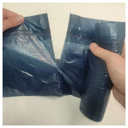  Мешки для мусора 35 л, завязки, синие, в рулоне 10 шт., пвд, 25 мкм, 60х50 см, особо прочные, vitalux, 497 | Мешки для мусора универсальные