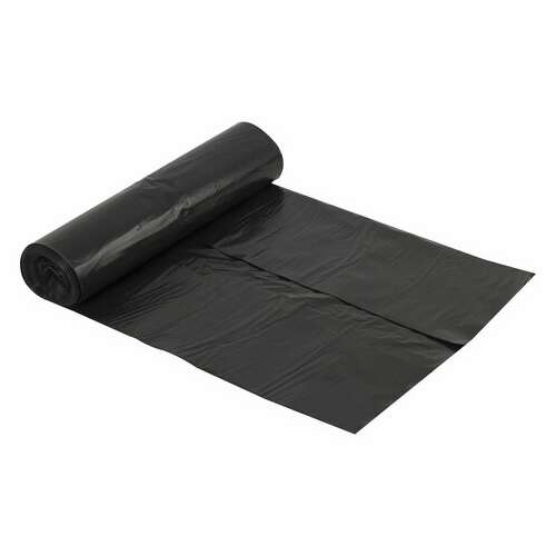  Мешки для мусора 240 л, черные, в рулоне 5 шт., пвд 30 мкм, 90х130 см, любаша эконом, 605338 | Мешки для мусора универсальные