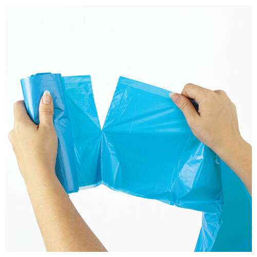  Мешки для мусора 35 л синие, в рулоне 30 шт., пнд 10 мкм, 50х60 см, любаша, 608091 | Мешки для мусора универсальные