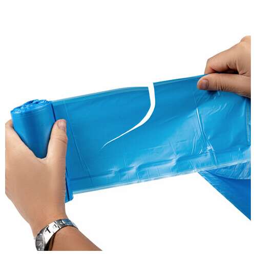  Мешки для мусора с ушками laima "ultra" 35 л синие, в рулоне 30 шт. прочные, пнд 11 мкм, 50х65 см, 607684 | Мешки для мусора универсальные