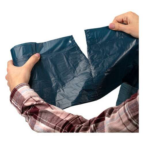  Мешки для мусора с завязками laima "ultra", 60 л, синие, рулон 15 шт., особо прочные, псд 30 мкм, 60х70 см, 607696 | Мешки для мусора универсальные