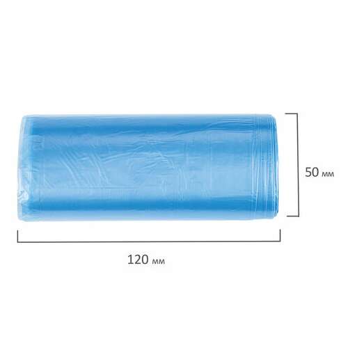  Мешки для мусора laima "ultra" 20 л синие, в рулоне 30 шт. прочные, пнд 8 мкм, 45х50 см, 607682 | Мешки для мусора универсальные