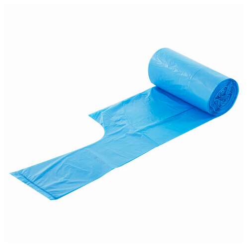  Мешки для мусора с ручками laima ultra 60 л, синие, рулон 20 шт., прочные, пнд 15 мкм, 60х80 см, 607691 | Мешки для мусора универсальные