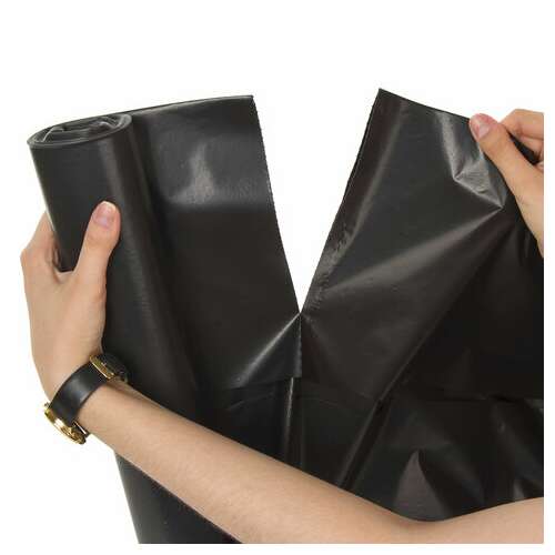  Мешки для мусора 240 л, черные, в рулоне 5 шт., пвд 30 мкм, 90х130 см, любаша эконом, 605338 | Мешки для мусора универсальные