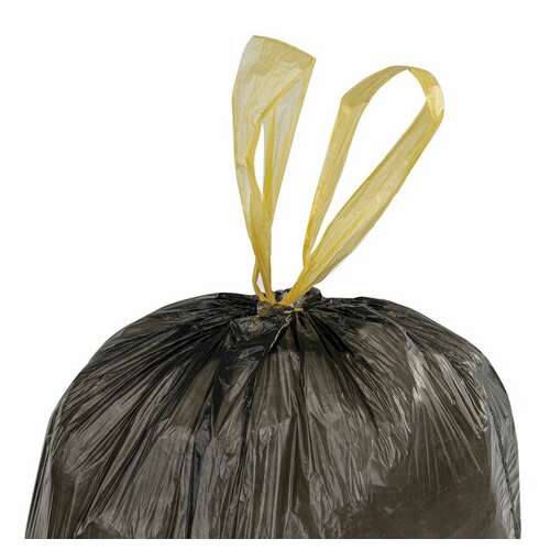  Мешки для мусора с завязками 60 л, черные, в рулоне 20 шт., прочные, пнд 15 мкм, 60х70 см, офисмаг, 601398 | Мешки для мусора универсальные