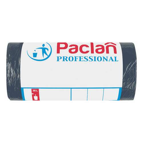  Мешки для мусора 35 л, черные, в рулоне 50 шт., пнд, 6,2 мкм, 50х60 см, paclan "professional", 40303 | Мешки для мусора универсальные