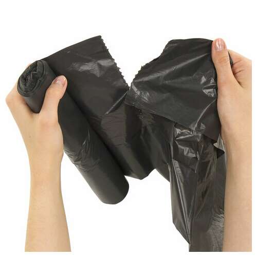  Мешки для мусора 30 л, черные, в рулоне 20 шт., особо прочные, пвд 20 мкм, 50х60 см, laima, 605330 | Мешки для мусора универсальные