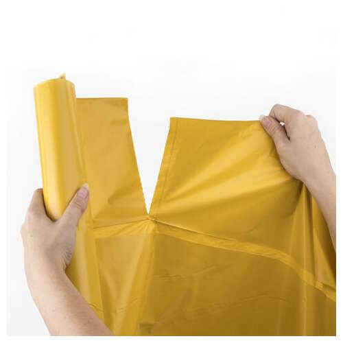  Мешки для раздельного сбора мусора 120 л, желтые, в рулоне 10 шт., пвд 38 мкм, 70х108 см, laima, 606705, 3842 | Мешки для мусора универсальные