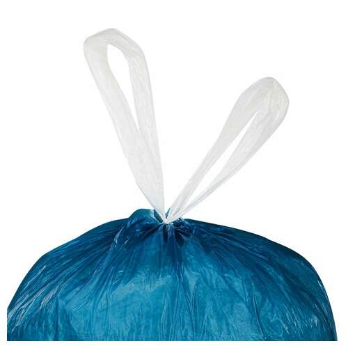  Мешки для мусора с завязками laima "ultra", 60 л, синие, рулон 15 шт., особо прочные, псд 30 мкм, 60х70 см, 607696 | Мешки для мусора универсальные