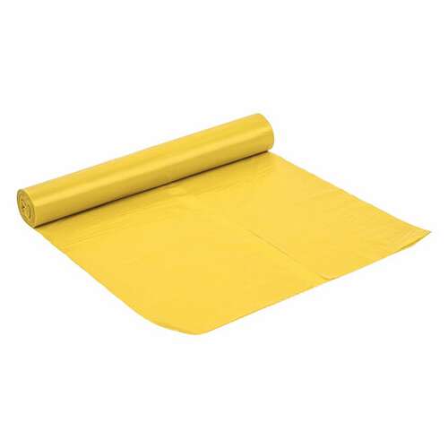  Мешки для раздельного сбора мусора 120 л, желтые, в рулоне 10 шт., пвд 38 мкм, 70х108 см, laima, 606705, 3842 | Мешки для мусора универсальные