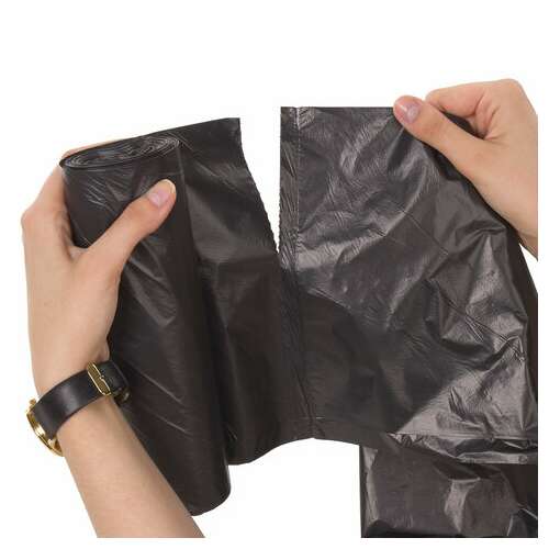  Мешки для мусора 180 л черные в рулоне 10 шт., пвд 24 мкм, 80х106 см, любаша эконом, 605336 | Мешки для мусора универсальные