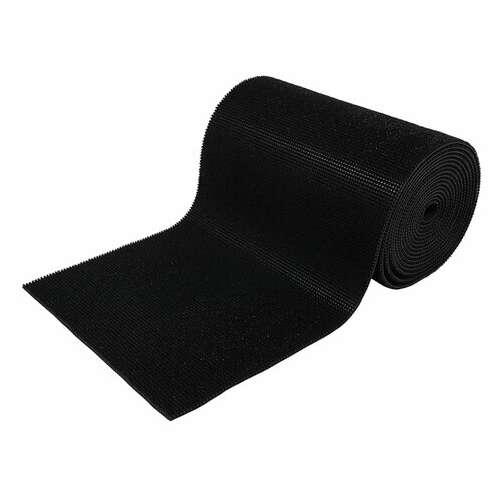  Коврик-дорожка грязезащитный "травка", 0,9x15 м, толщина 9 мм, черный, в рулоне, vortex, 24004 | Коврики входные грязезащитные