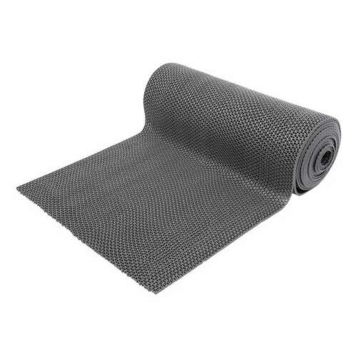  Коврик дорожка zig-zag ячеистый грязезащитный 0,9х10 м, толщина 5 мм, пвх, серый, в рулоне, vortex, 22156 | Коврики входные грязезащитные
