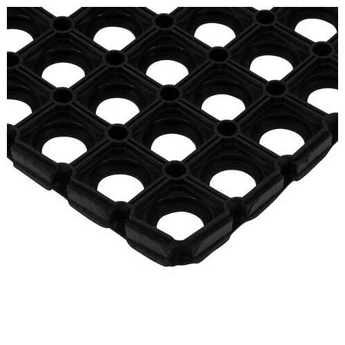  Коврик входной резиновый крупноячеистый грязезащитный 100х150 см, толщина 22 мм, черный, vortex | Коврики входные грязезащитные