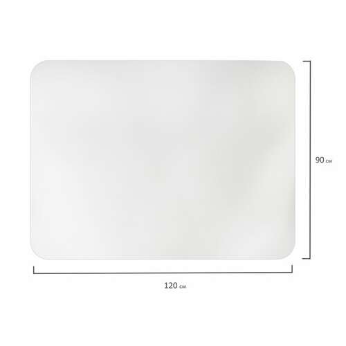  Коврик защитный напольный brabix, полипропилен, 90х120 см, матовый, толщина 1,2 мм, 606622 | Защитные покрытия