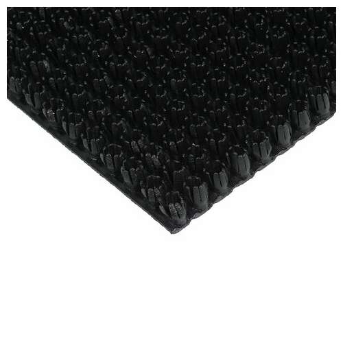  Коврик-дорожка грязезащитный "травка", 0,9x15 м, толщина 9 мм, черный, в рулоне, vortex, 24004 | Коврики входные грязезащитные