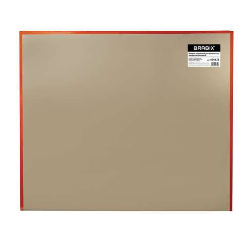  Коврик защитный напольный brabix, полипропилен, 100х120 см, матовый, толщина 1,2 мм, 606623 | Защитные покрытия
