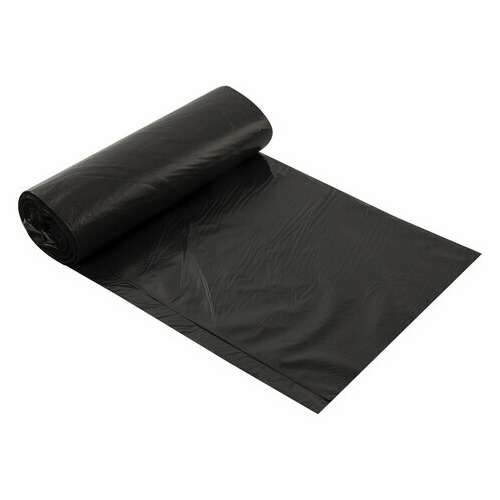 Мешки для мусора 240 л черные, в рулоне 10 шт., пвд 30 мкм, 90x130 см, любаша эконом, 608916 | Мешки для мусора универсальные
