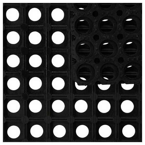  Коврик входной резиновый крупноячеистый грязезащитный, 50х100 см, толщина 16 мм, черный, vortex | Коврики входные грязезащитные