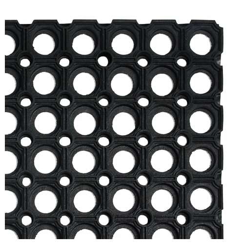  Коврик входной резиновый крупноячеистый грязезащитный 100х150 см, толщина 22 мм, черный, vortex | Коврики входные грязезащитные