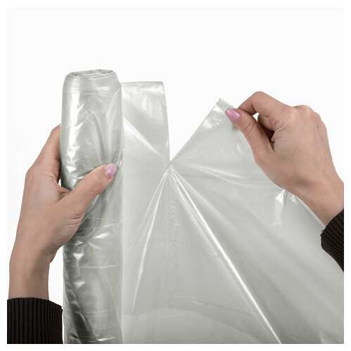  Мешки для мусора прозрачные, эконом, 120 л, в рулоне 10 шт., пвд, 30 мкм, 70х110 см, 609206 | Мешки для мусора универсальные