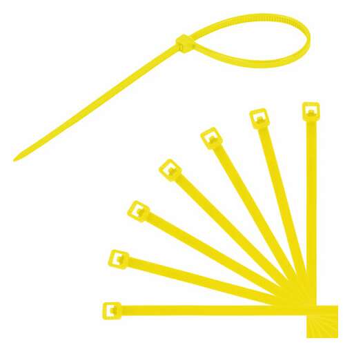  Стяжки (хомуты) нейлоновые сверхпрочные цветные в тубе 2,5х200 мм, комплект 200 шт., sonnen, 607925 | Хомуты (стяжки)