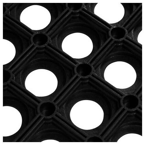  Коврик входной резиновый крупноячеистый грязезащитный 100х150 см, толщина 22 мм, черный, vortex | Коврики входные грязезащитные