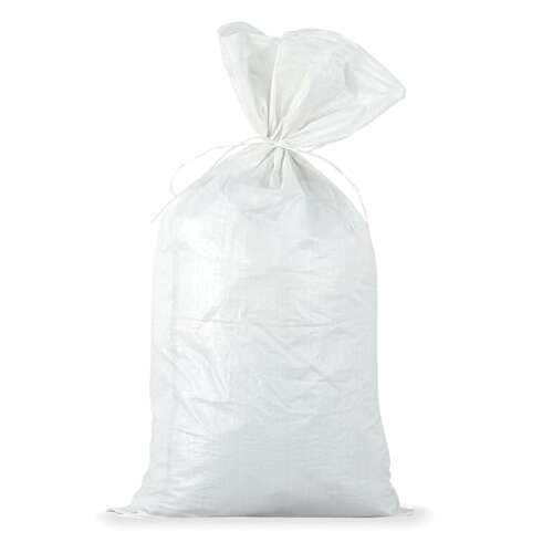  Мешки полипропиленовые до 50 кг, комплект 100 шт., 105х55 см, вес 72 г, широкого спектра применения, белые, 601910 | Мешки полипропиленовые