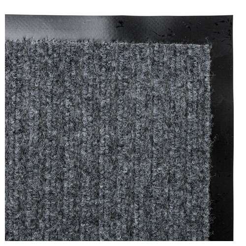 Коврик входной ворсовый влаго-грязезащитный 40х60 см, толщина 7 мм, ребристый, серый, laima, 602861  Коврик входной ворсовый влаго-грязезащитный 40х60 см, толщина 7 мм, ребристый, серый, laima, 602861 | Коврики входные грязезащитные