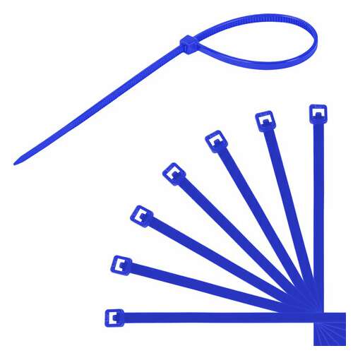  Стяжки (хомуты) нейлоновые сверхпрочные цветные в тубе 2,5х200 мм, комплект 200 шт., sonnen, 607925 | Хомуты (стяжки)