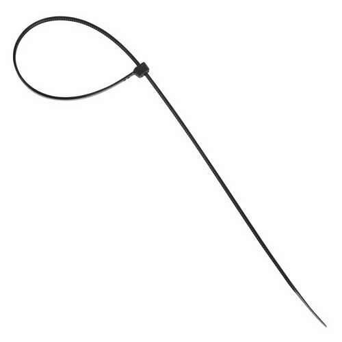  Хомуты (стяжки), нейлоновые, 3,6 мм х 300 мм, комплект 100 шт., черные, европодвес, 57-0301 | Хомуты (стяжки)