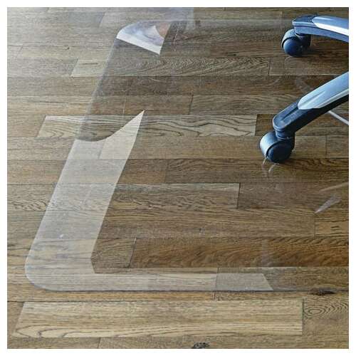  Коврик защитный напольный brabix, поликарбонат, 90х120 см, глянец, толщина 1 мм, 604845 | Защитные покрытия