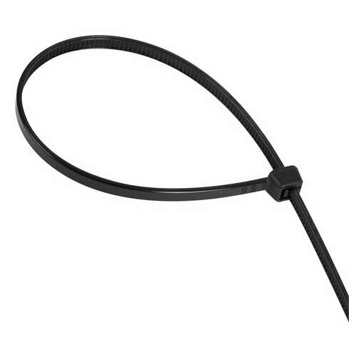  Хомуты (стяжки), нейлоновые, 3,6 мм х 300 мм, комплект 100 шт., черные, европодвес, 57-0301 | Хомуты (стяжки)