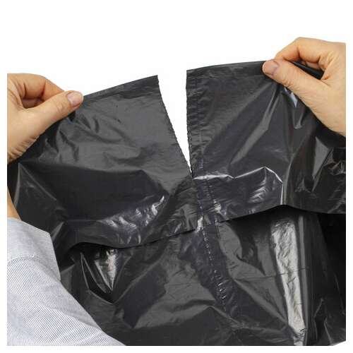  Мешки для мусора 120 л черные, в рулоне 10 шт., пвд 55 мкм, 68х105 см, любаша, 608097 | Мешки для мусора универсальные