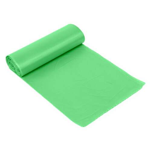  Мешки для мусора биоразлагаемые 60 л, зеленые, рулон 20 шт., пнд 15 мкм, 60х70 см, любаша, 608099 | Мешки для мусора универсальные