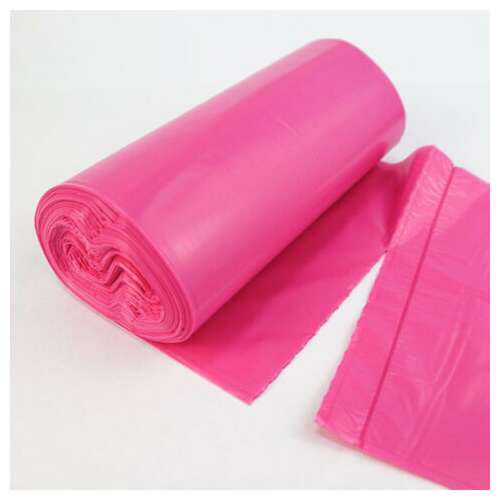  Мешки для мусора 30 л, малиновые, в рулоне, 20 шт., пвд 19 мкм, 51х53 см, шоубокс, rubber flex, avikomp, 40370 | Мешки для мусора универсальные