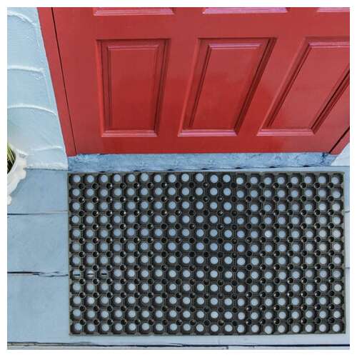  Коврик входной резиновый грязесборный ячеистый, 80х120 см, толщина 16 мм, laima expert, 607812 | Коврики входные грязезащитные