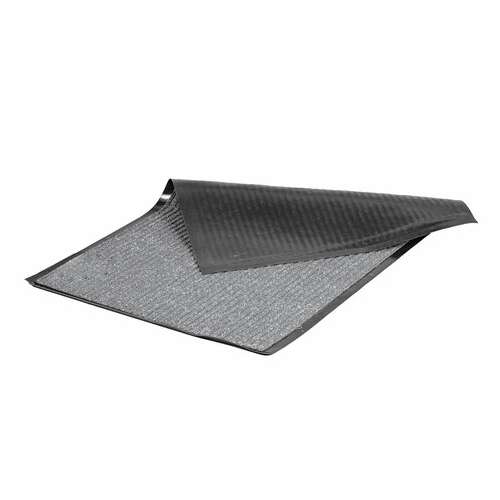  Коврик входной ворсовый влаго-грязезащитный 60х90 см, толщина 7 мм, ребристый, серый, laima, 602867 | Коврики входные грязезащитные