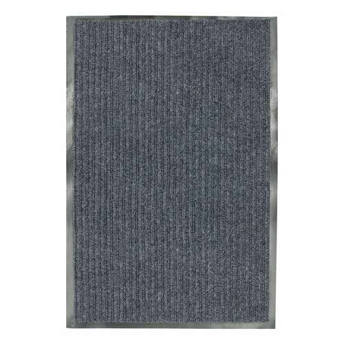  Коврик входной ворсовый влаго-грязезащитный 60х90 см, толщина 7 мм, ребристый, серый, laima, 602867 | Коврики входные грязезащитные