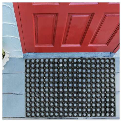  Коврик входной резиновый грязесборный ячеистый, 100х150 см, толщина 16 мм, laima expert, 607814 | Коврики входные грязезащитные