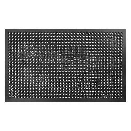  Коврик входной резиновый грязесборный перфорированный, 90х150 см, толщина 12 мм, laima expert, 607816 | Коврики входные грязезащитные