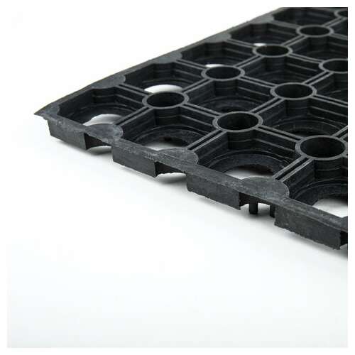  Коврик входной резиновый грязесборный ячеистый, 80х120 см, толщина 16 мм, laima expert, 607812 | Коврики входные грязезащитные