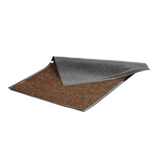  Коврик входной ворсовый влаго-грязезащитный 60х90 см, толщина 7 мм, ребристый, коричневый, laima, 602868 | Коврики входные грязезащитные